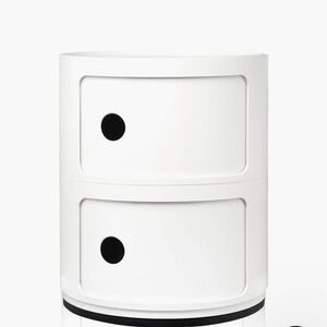 AUTHENTIC Kartell Compinibili Storage Unit, 2 Tier, White